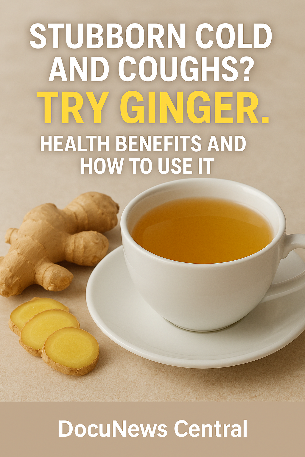 STUBBORN COLD AND COUGHS? TRY GINGER. Health Benefits