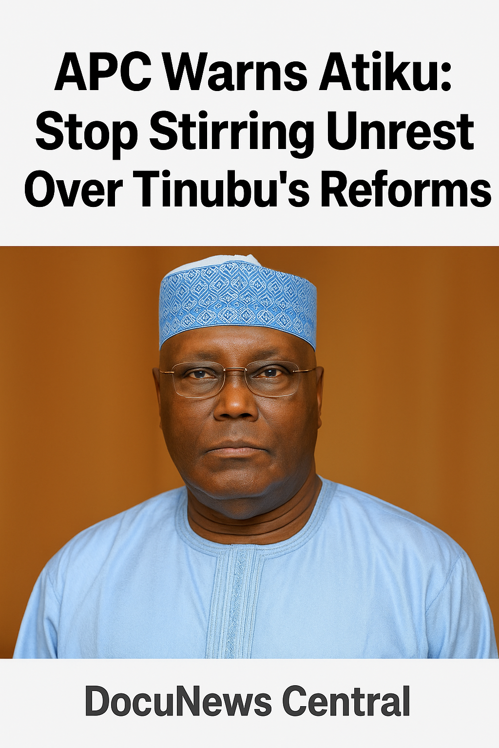 APC Warns Atiku: Stop Stirring Unrest Over Tinubu’s Reforms
