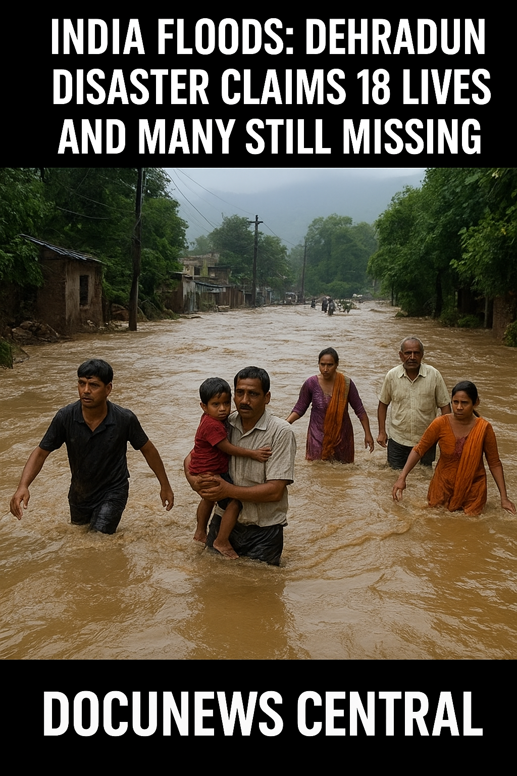 INDIAN FLOODS: Dehradun Disaster Claim 18 lives, many Missing