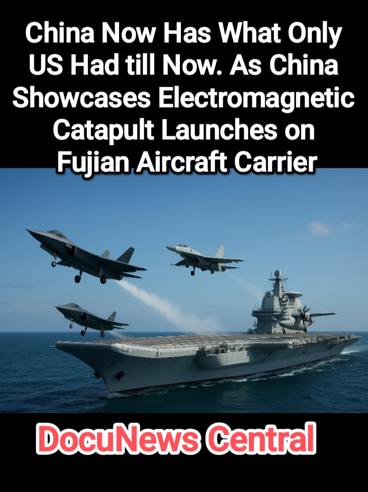 China Now Has What Only US Had till Now As China Showcases Electromagnetic Catapult Launches on fujian Aircraft carrier.