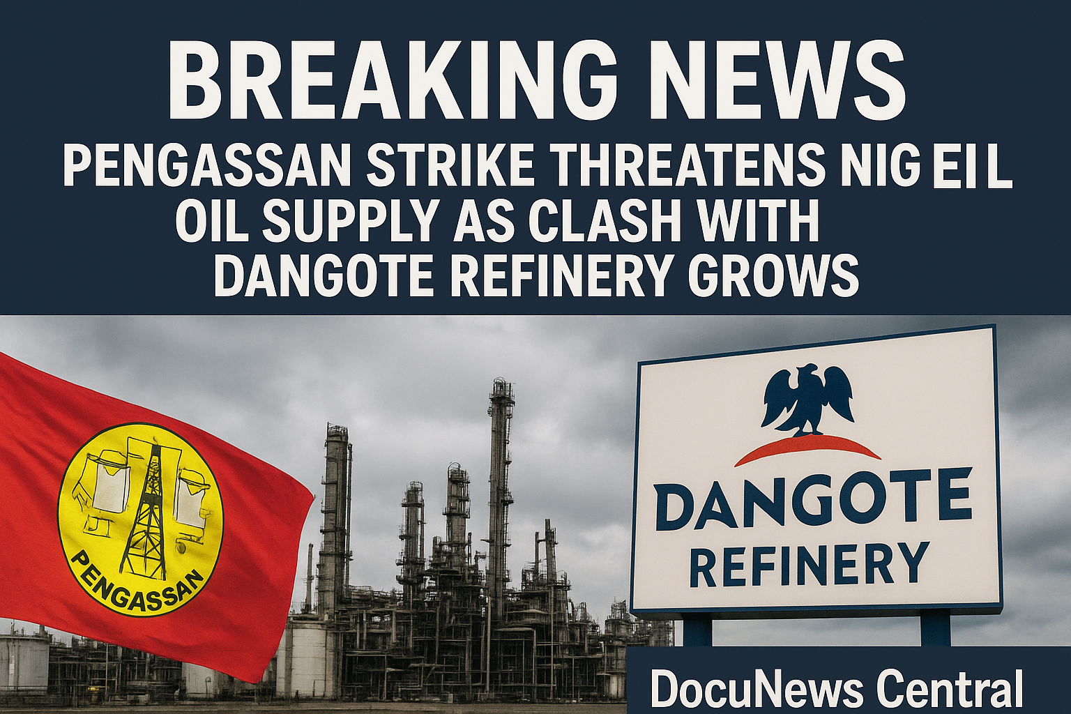 PENGASSAN strike threatens Nigeria’s Oil supply as clash with Dangote Refinery grows
