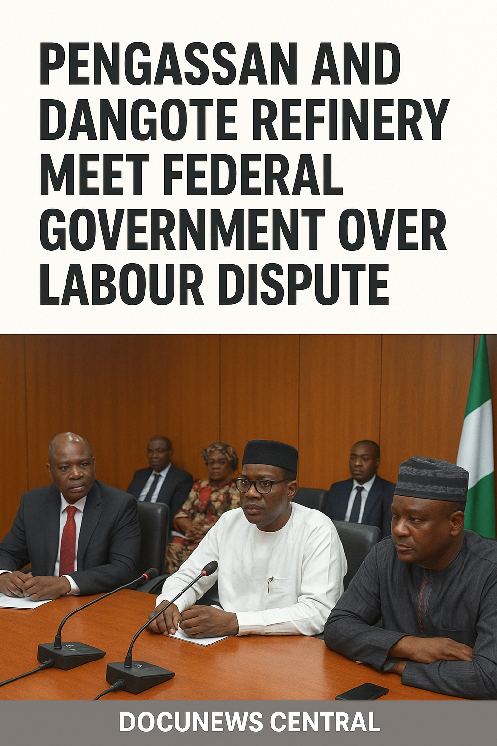 PENGASSAN and Dangote refinery meet FG. over Labour dispute