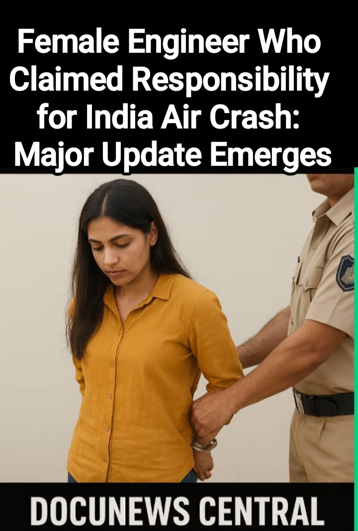 female Engineer Who Claimed responsibility for India air crash: major update emerges