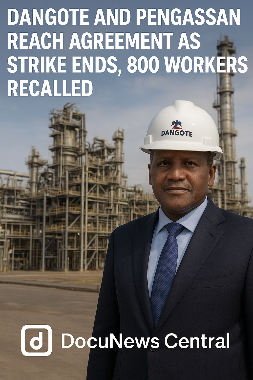 Dangote and PENGASSAN reach Agreement: strike Ends, 800 Workers Recalled