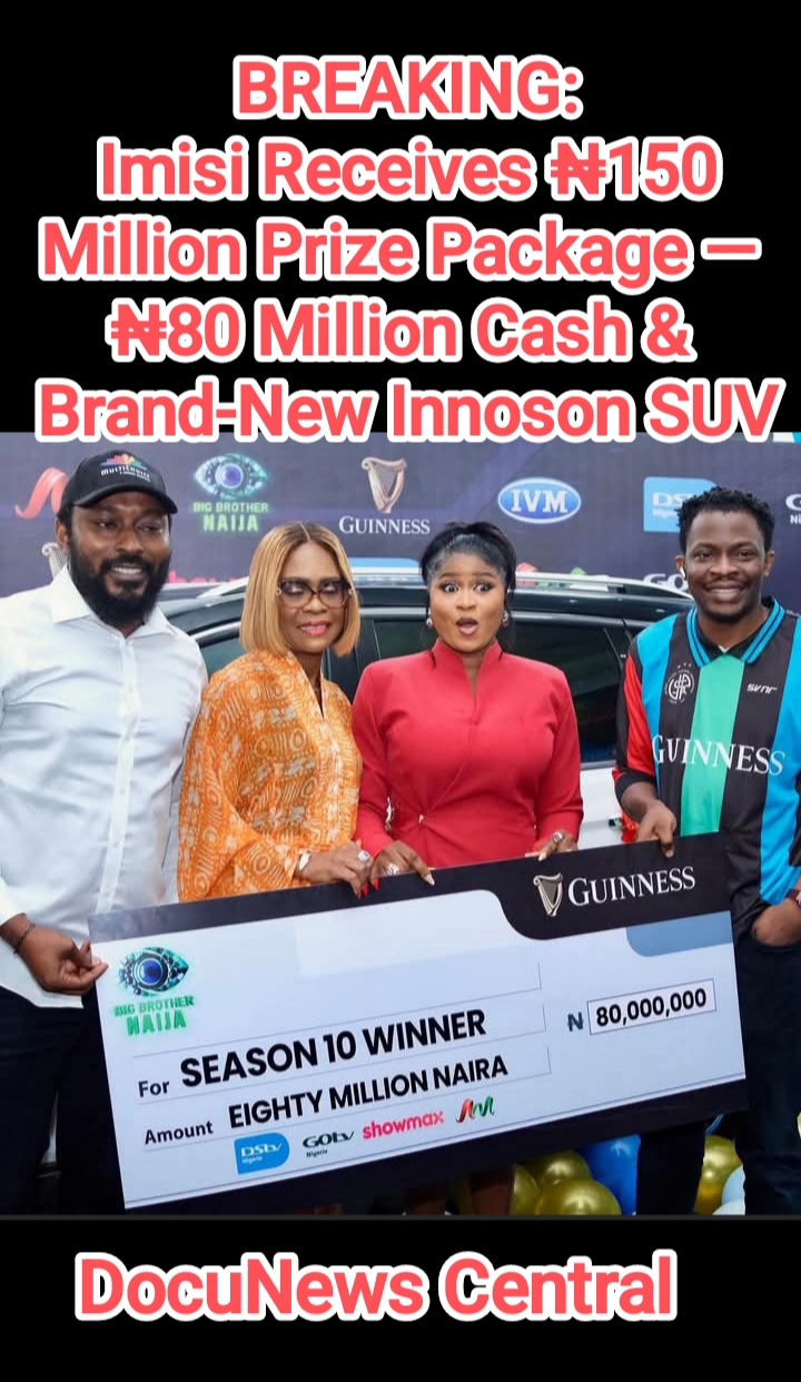 Imisi Receives ₦150 Million Prize Package — ₦80 Million Cash & Brand-New Innoson SUV