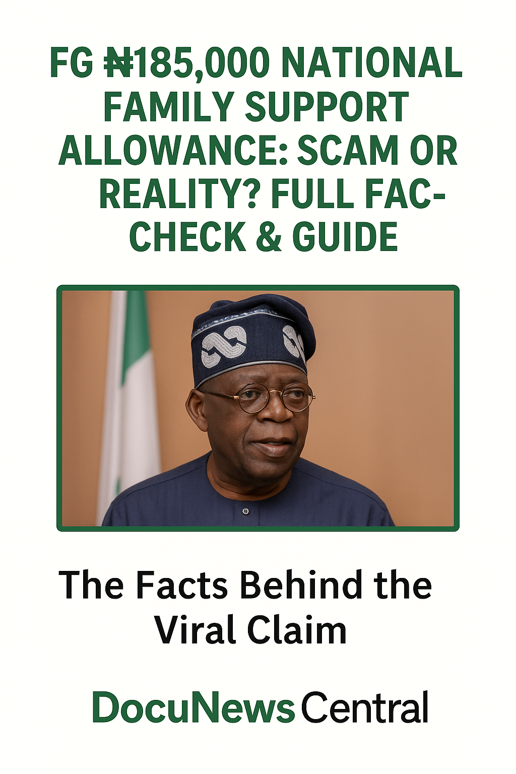 FG ₦185,000 National Family Support Allowance: Scam Fact-Check
