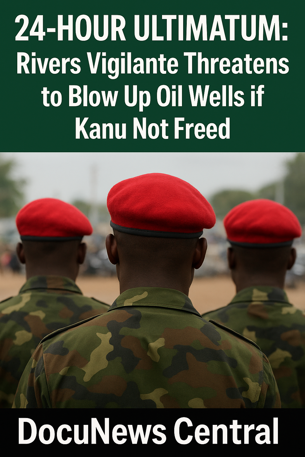 Rivers Vigilante Threatens to Blow Up Oil Wells if Kanu Is Not Freed