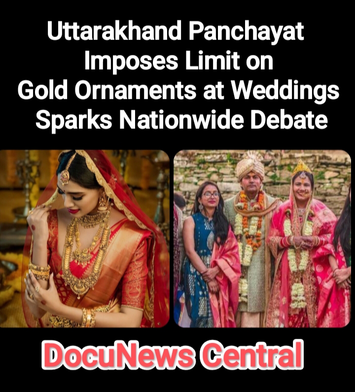 Uttarakhand Panchayat Imposes Limit on Gold Ornaments at Weddings
