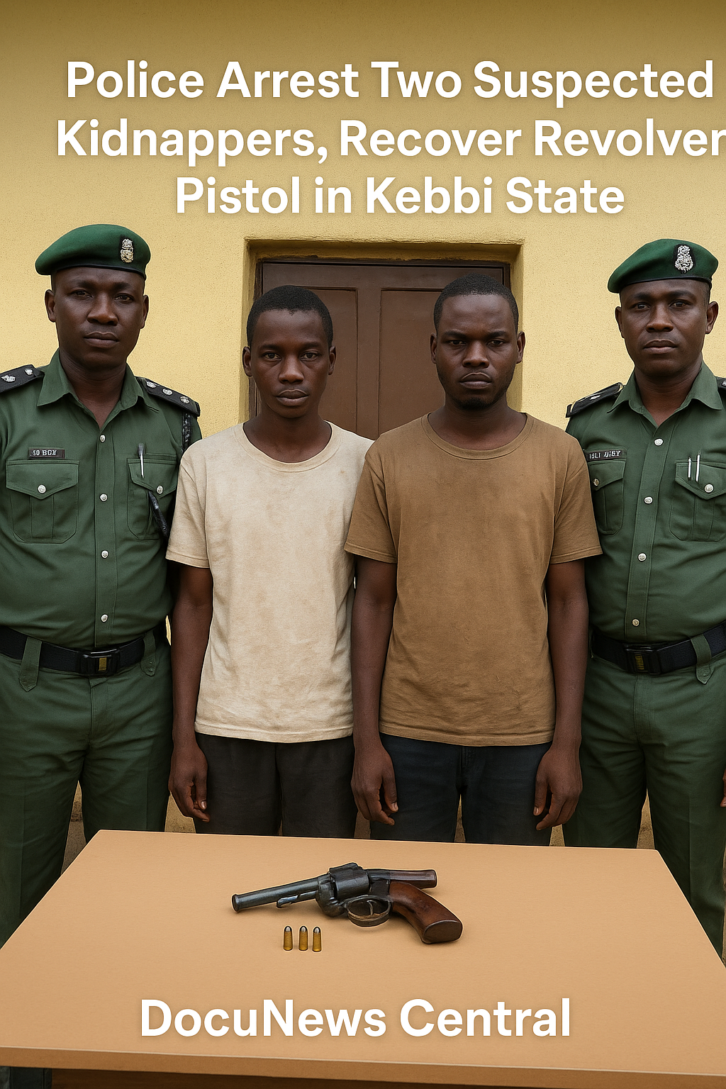 Police Arrest Two Suspected Kidnappers, Recover Revolver Pistol, Ammunition in Kebbi State