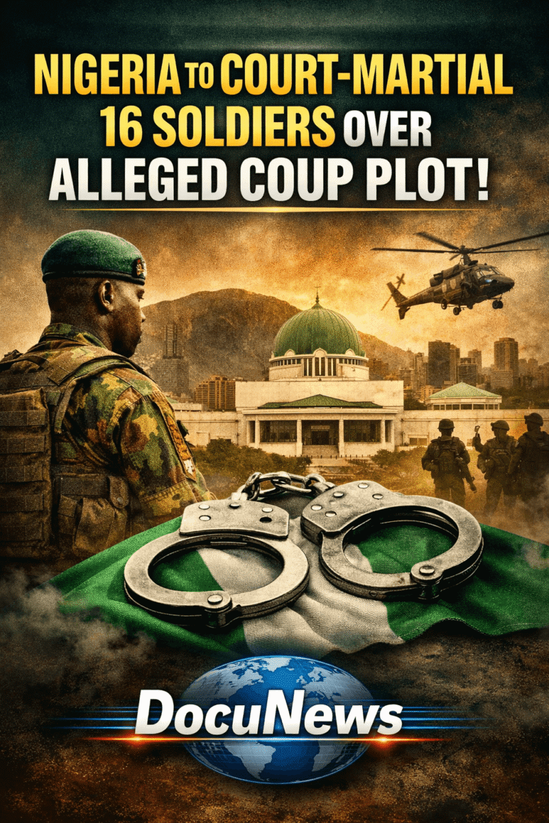 AI Generated Illustration showing were Nigeria Set to Court-Martial 16 Soldiers Over Alleged Coup Plot