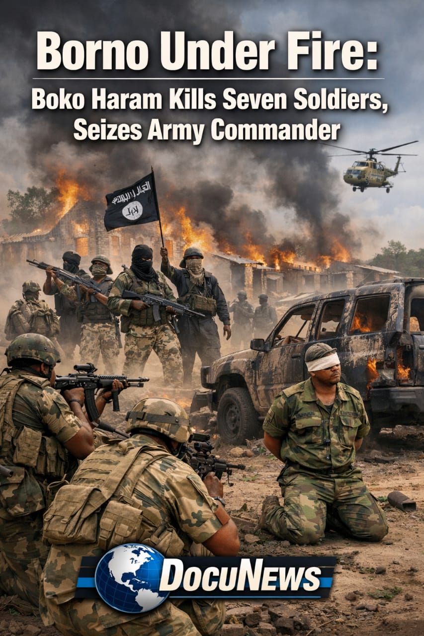 AI Generated Illustration Of were Boko Haram Kills Seven Soldiers, Seizes Army Commander