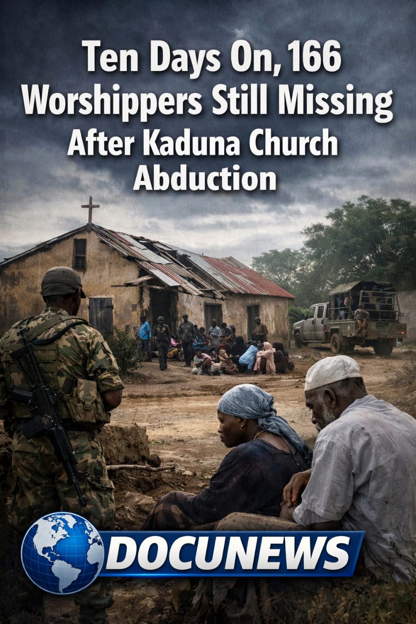 AI Generated Illustration Of were A group of people gathered near a damaged building, with a military vehicle in the background. that building was a church building