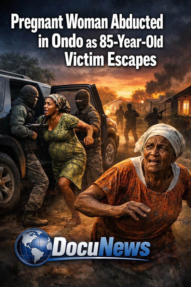 AI Generated Illustration Of A Pregnant Woman Abducted in Ondo as 85-Year-Old Victim Escapes