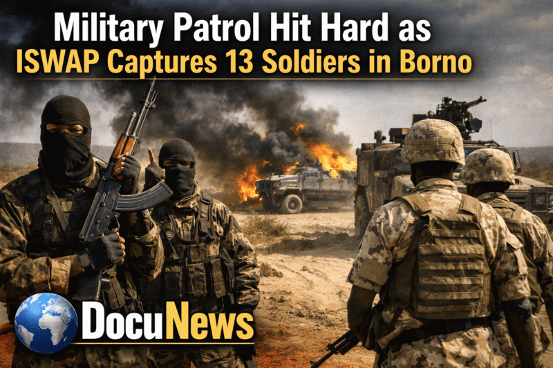 AI Generated Illustration Of ISWAP Captures 13 Soldiers in Borno