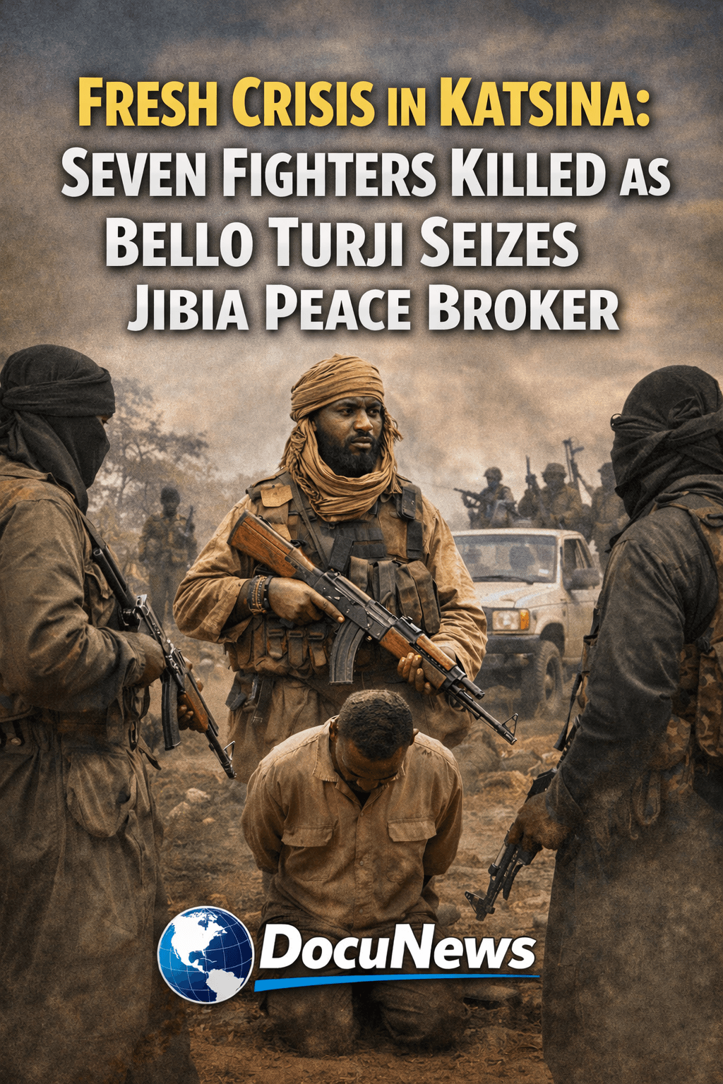AI Generated Illustration Of Bello Turji when he Seizes Jibia Peace Broker