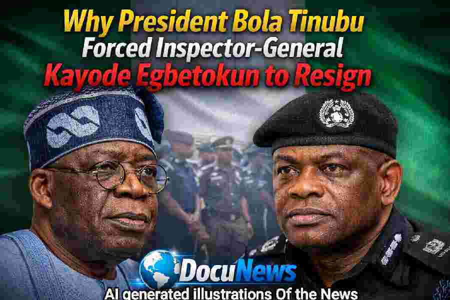 President Bola Tinubu and IGP Kayode Egbetokun amid Nigeria Police leadership crisis 2026