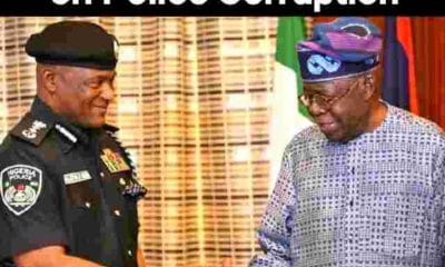 Tunji Disu speaking at Force Headquarters during nationwide crackdown on police corruption in Nigeria