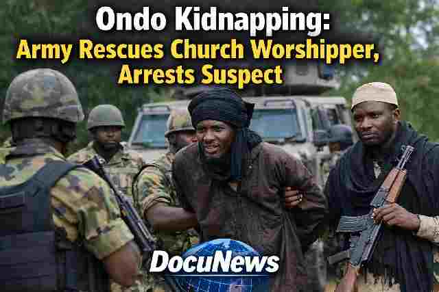 Nigerian Army arrests suspect after Ondo church kidnapping rescue