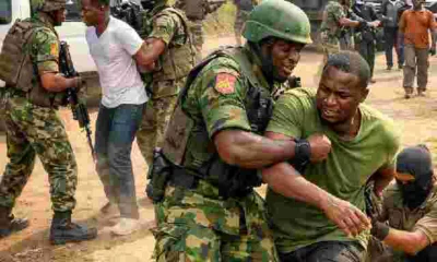 Nigerian Army troops during patrol on Enugu-Otukpo Road security operation