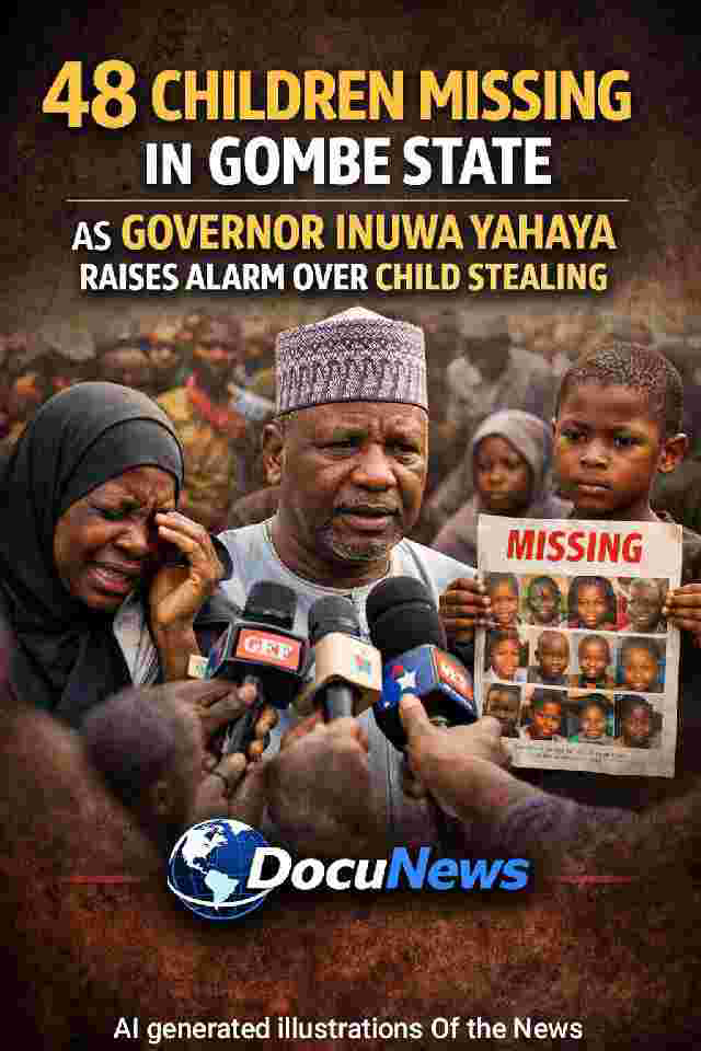 48 children missing in Gombe State as Governor Inuwa Yahaya raises alarm over child stealing crisis