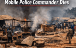 AI generated illustrations Of Benue Market attack aftermath as terrorists loot shops and kill 16 including Mobile Police Commander