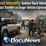 AI generated illustrations Of Highway security threat on Enugu–Onitsha Expressway as armed men abduct travelers from vehicles