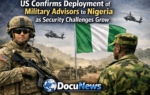 AI generated illustrations Of Fact check image showing US military advisors alongside Nigerian forces amid rising security challenges
