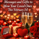 Valentine’s Day 2026 gift ideas featuring engagement ring, red roses and trending love messages