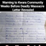 Boko Haram Sent Handwritten Warning to Kwara Community Weeks Before Deadly Massacre — Letter Revealed