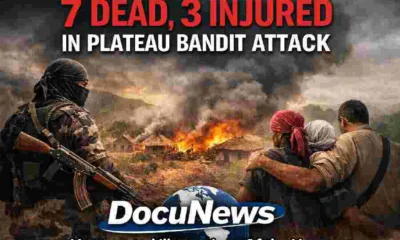 7 Dead, 3 Injured in Plateau Bandit Attack – DocuNews News Graphic