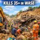 Plateau Mining Accident Kills 35+ in Wase with rescue workers at the site