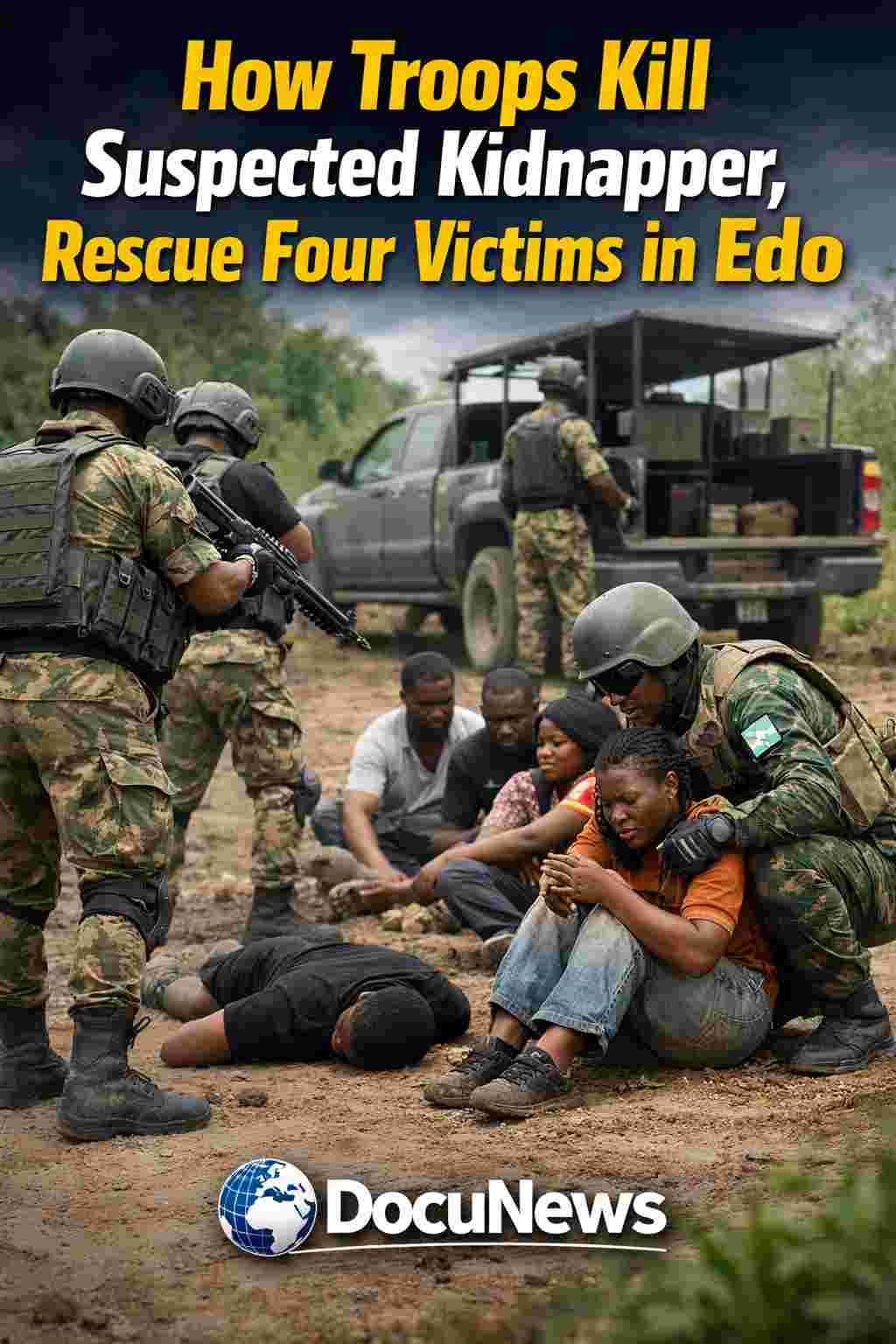 Nigerian troops rescue four kidnap victims after killing suspected kidnapper in Edo State security operation