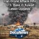 AI generated illustrations Of Iran drone attack hits U.S. military base in Kuwait with smoke clouds rising