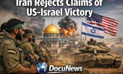 AI generated illustrations Of Iran Rejects Claims of US-Israel Victory