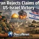 AI generated illustrations Of Iran Rejects Claims of US-Israel Victory